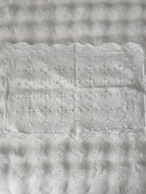 White Crochet Decorative Pillow Covers